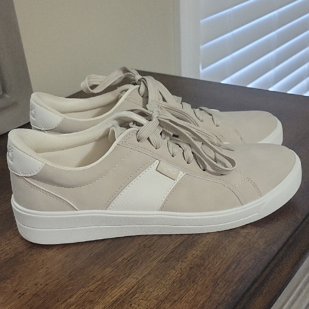 Ryka Viv Women's Tan and White Athletic Sneakers